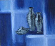 painting: "Silver Jars"